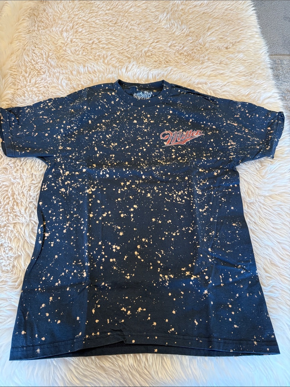 Black Splatter Short Sleeve Tee